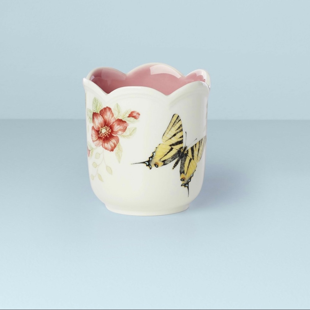 LENOX Butterfly Meadow Pink Citrus Candle